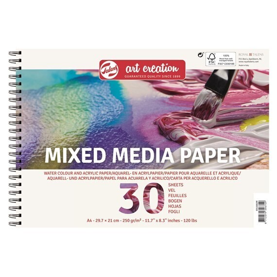 ROYAL TALENS A4 MIXED MEDIA PAD 30SHT 250GRM