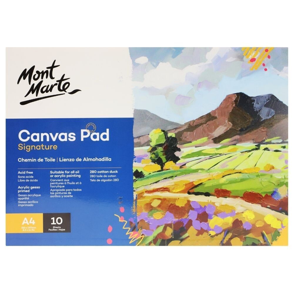 MM A4 CANVAS PAD 10SHS CAXX0024 P21-251