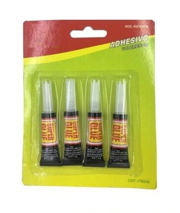 RSC 4PCS SUPER GLUE 3GRM CARD D16-003