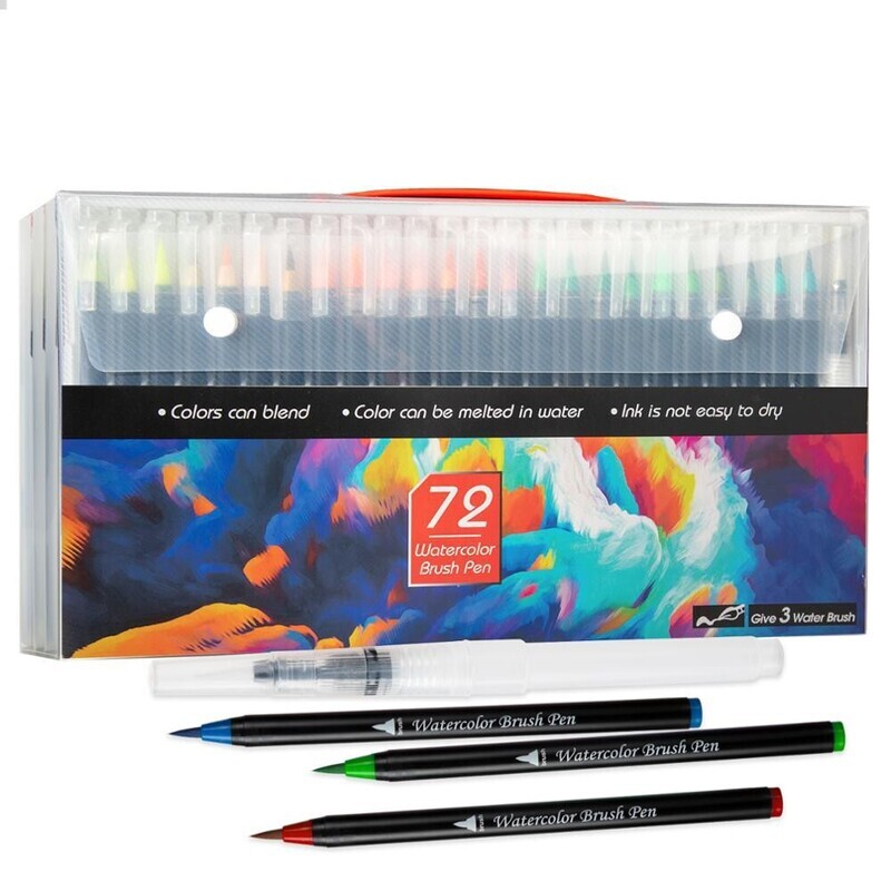 RSC 72PCS WATER COLOR BRUSH PEN P20-016C