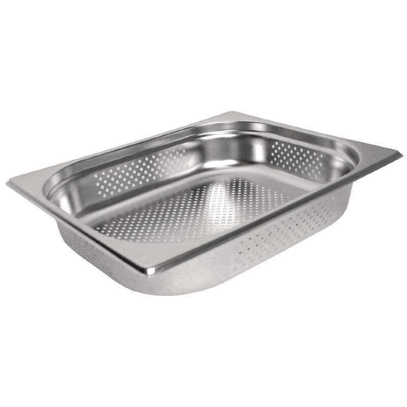 DURAWARE SS GN PAN 1/2 100MM PERFORATED