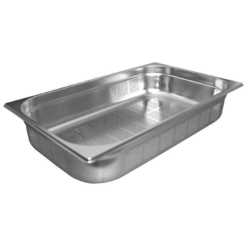 DURAWARE SS GN PAN 1/1 100MM PERFORATED