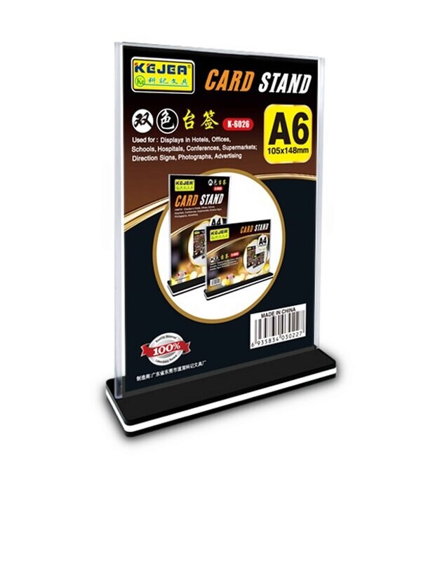 RSC KEJEA A6 ACRYLIC CARD STAND B-6026-K-6026