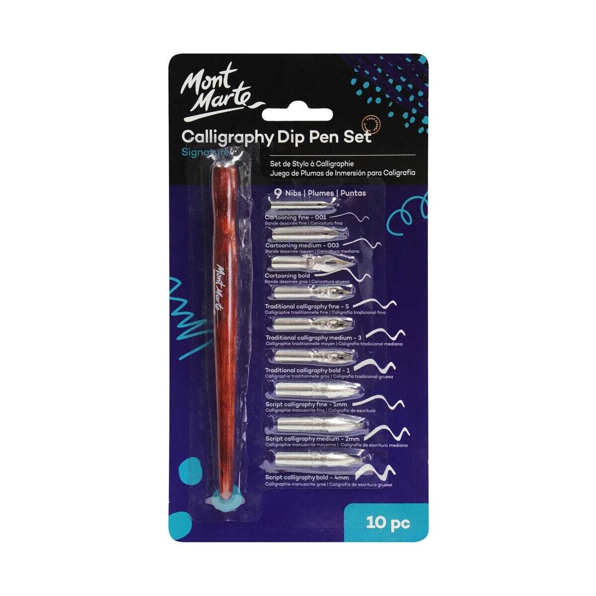 MM 10PCS CALLIGRAPHY DIP PEN SET MMCA0007