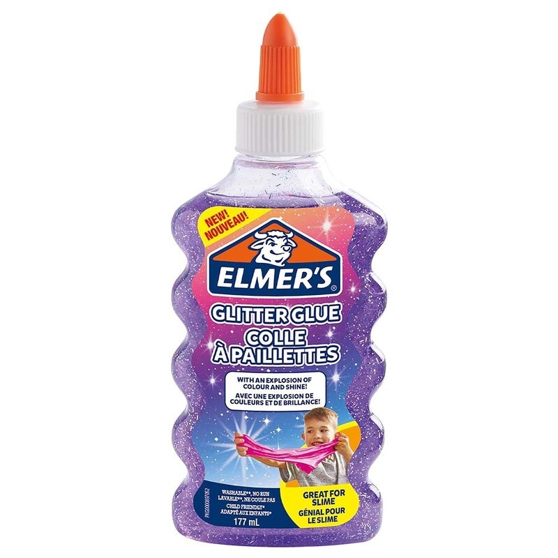 ELMER&#39;S GLITTER GLUE 177ML PURPLE