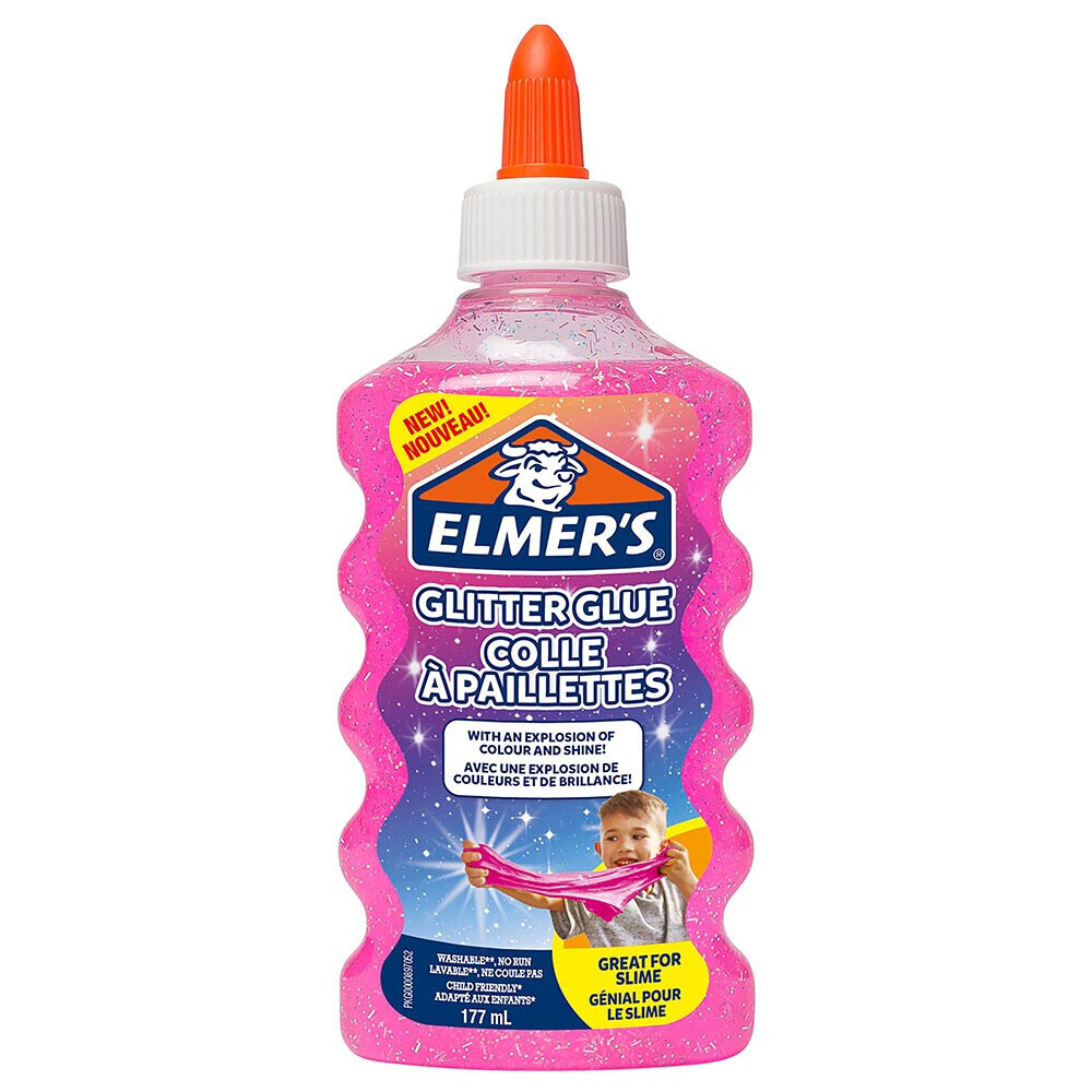 ELMER&#39;S GLITTER GLUE 177ML PINK