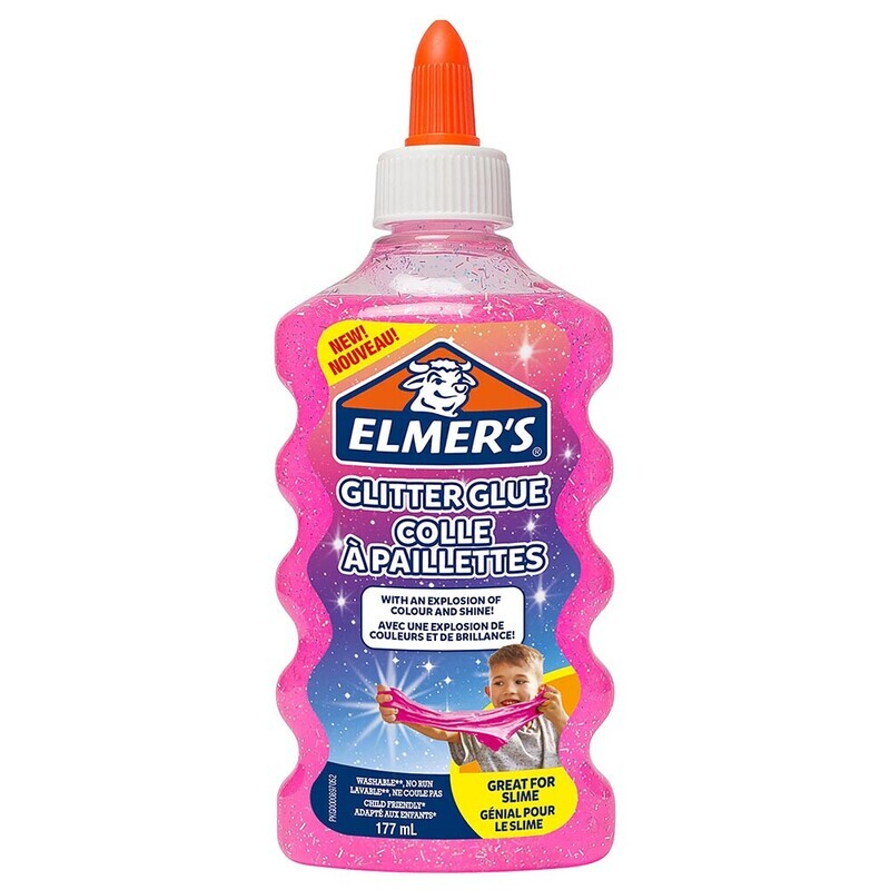 ELMER&#39;S GLITTER GLUE 177ML PINK