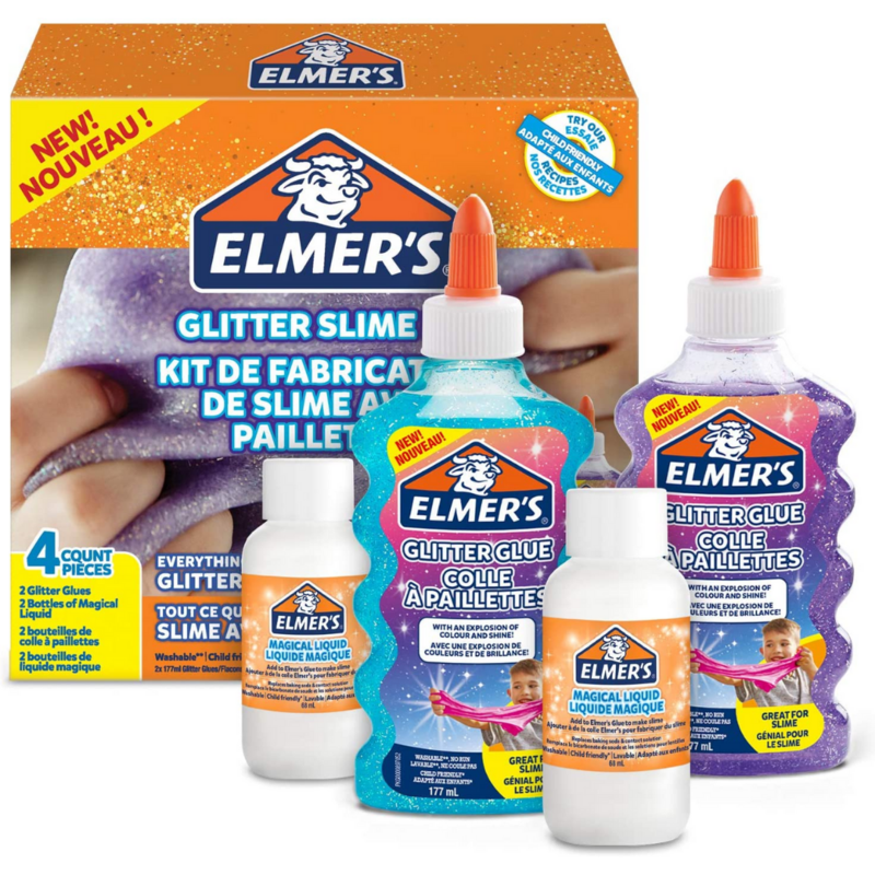 ELMER&#39;S SLIME KIT GLITTER PURPLE
