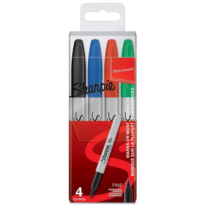 SHARPIE 4 COLOR FINE PERMANENT MARKER BLS