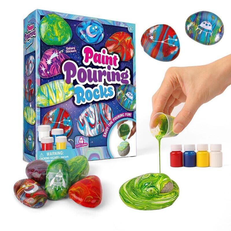 RSC PAINT POURING ROCKS SCIENCE KIT T2496 P21-305