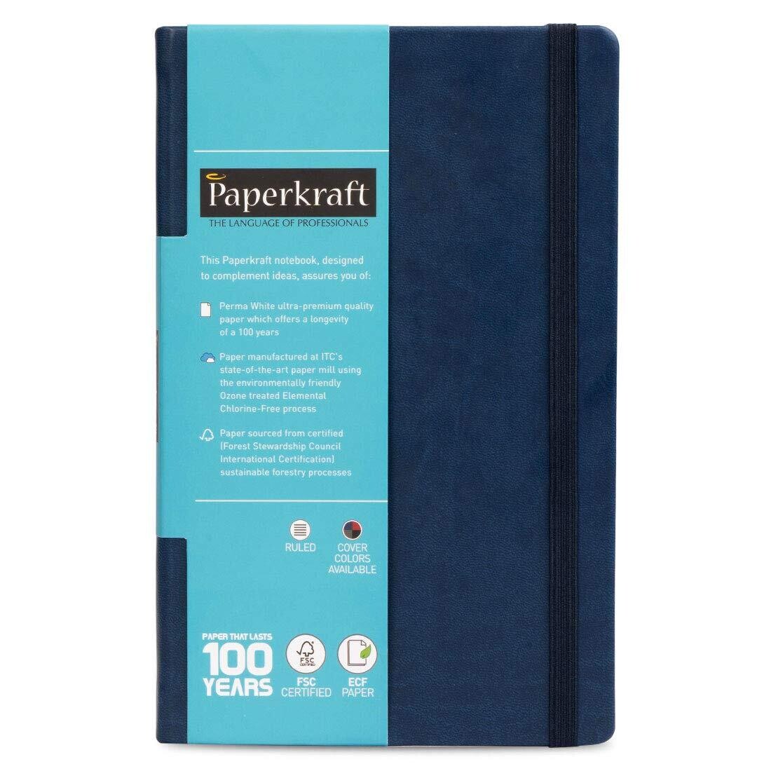 PAPERKRAFT A5 NOTE BOOK HARD BOUND BLUE 240P
