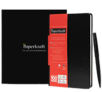 PAPERKRAFT A5 NOTE BOOK HARD BOUND BLACK 240P