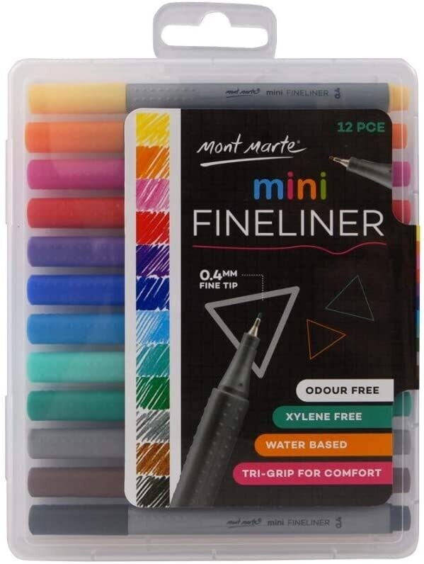 MM 12PCS MINI FINELINERS MARKER MMPM0001