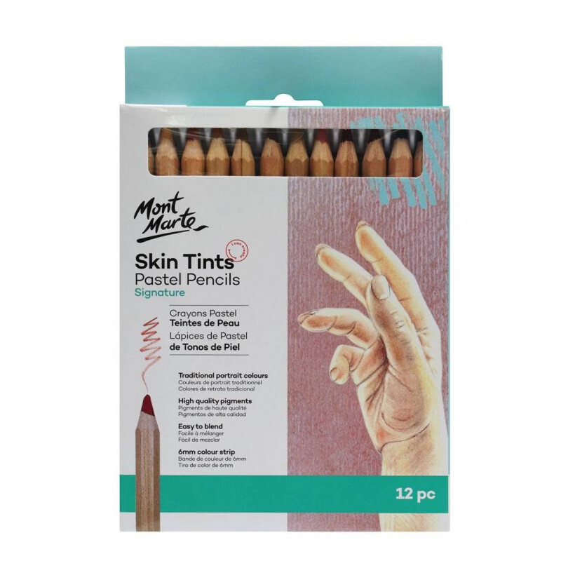 MM 12PCS SKIN TINTS PASTEL PENCILS MPN0102