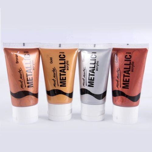 MM 4PCS 50ML ACRYLIC METALLIC PMHS0012
