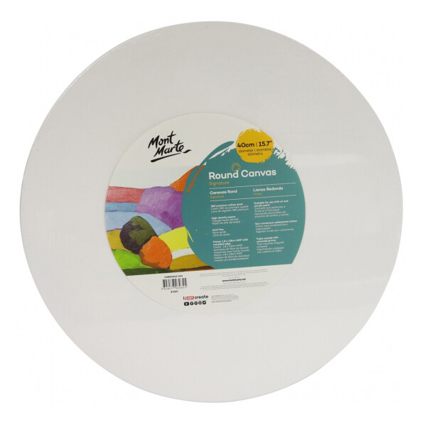 MM 40CM ROUND CANVAS BOARD CMRD0040