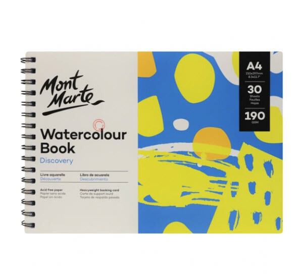 MM A4 WATERCOLOR BOOK 190GSM 30SHS MSB0122