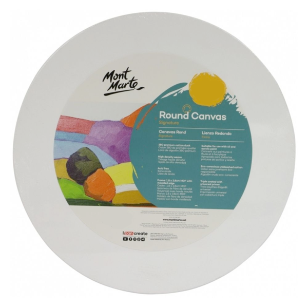 MM 50CM ROUND CANVAS BOARD CMRD0050