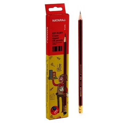 NATARAJ 12PCS 621 HB RUBY WRITING RT PENCIL