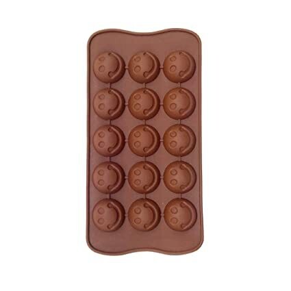 RSC 15 SILICON CHOCOLATE SMILEY MOULD P17-58