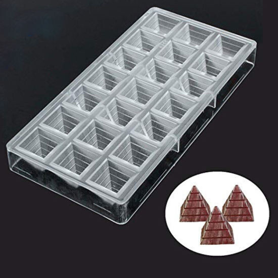 RSC 21 HOLE PC CHOCOLATE PYRAMID MOULD P17-39D