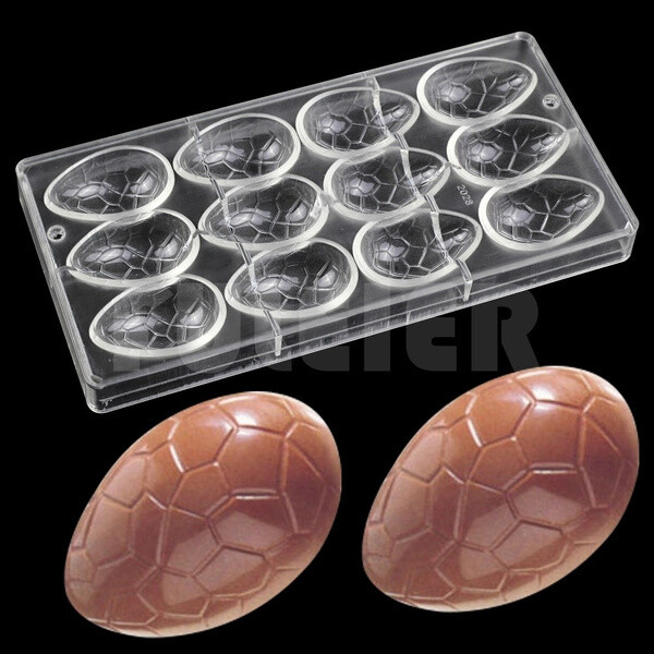 RSC 12 HOLE PC CHOCOLATE EASTER EGG MOULD P17-39F