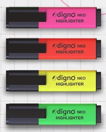 DIGNO NEO TEXT MARKER NEON YELLOW