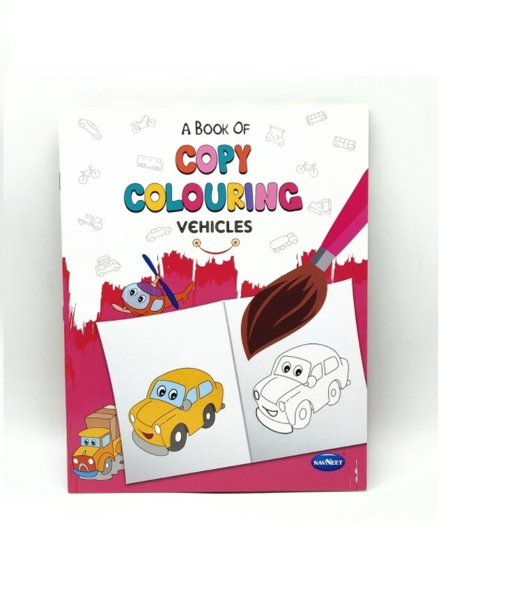 NAVNEET COPY COLOURING BOOK-VEHICLES F0967