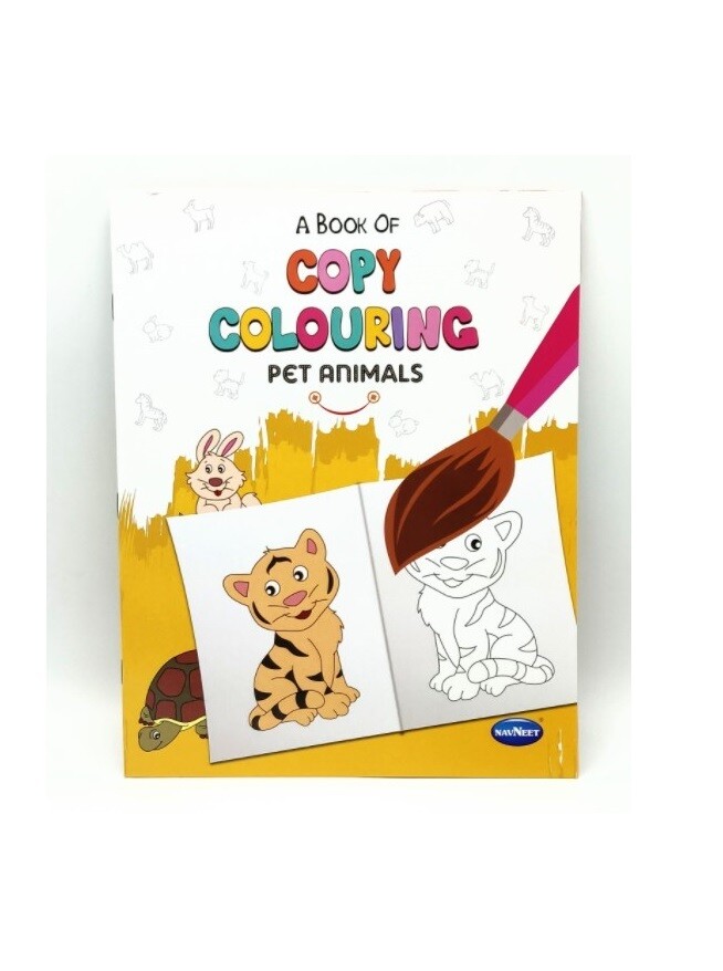 NAVNEET COPY COLOURING BOOK - PET ANIMALS F0970
