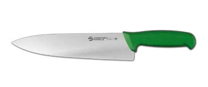 SANELLI 24CM CHEF KNIFE ASSTD S349.024, Colour: Green
