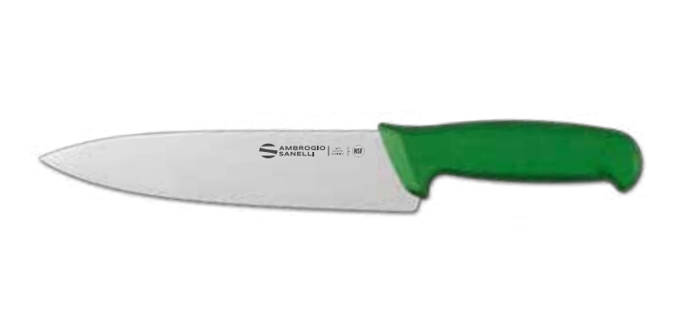SANELLI 20CM CHEF KNIFE ASSTD S349.020, Colour: Green