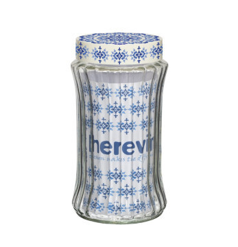 HEREVIN 1.5LIT EMBOSSED CANISTER-ETHNIC 144007-010