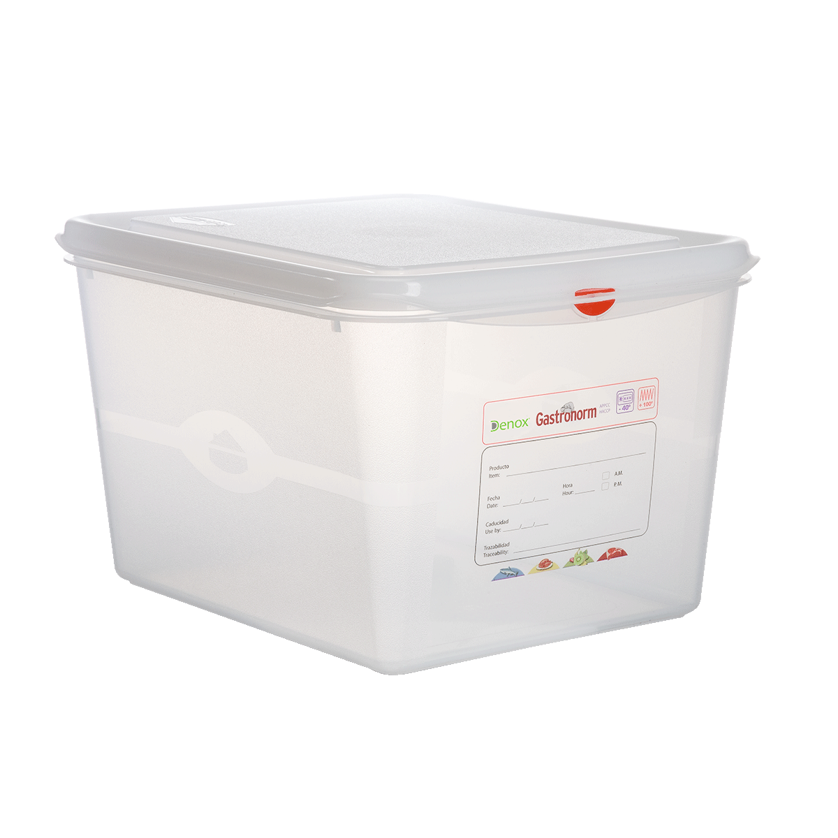 DENOX PC GN 1/2 200MM AIRTIGH FOOD BOX 12.5L 12490