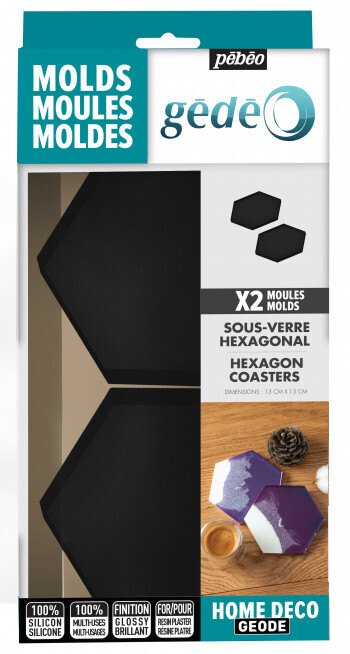 PEBEO GEDEO 2PCS HEXAGONAL COASTER MOLDES