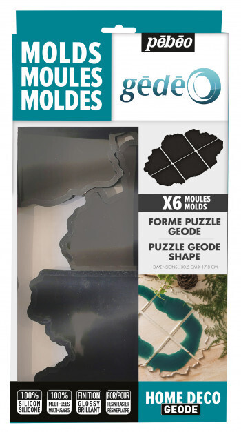 PEBEO GEDEO 6PCS PUZZLE TRAY MOLDES 766615