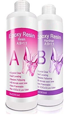 RSC ART D&#39;RESIN 8OZ EPOXY RESIN+ 8OZ HARDENER
