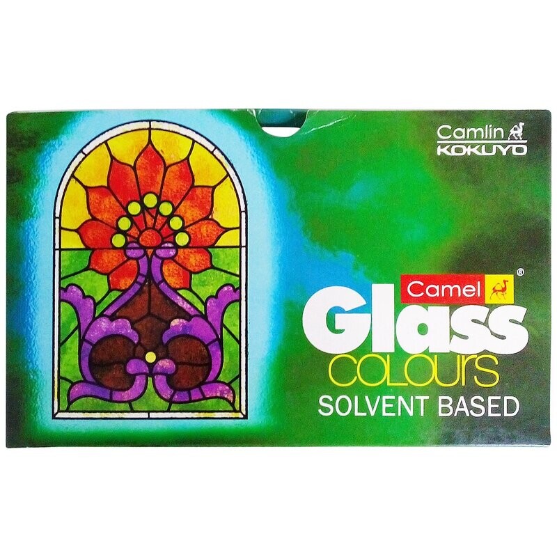 CAMEL 5X20ML GLASS COLOURS SET SOLVENT BASED