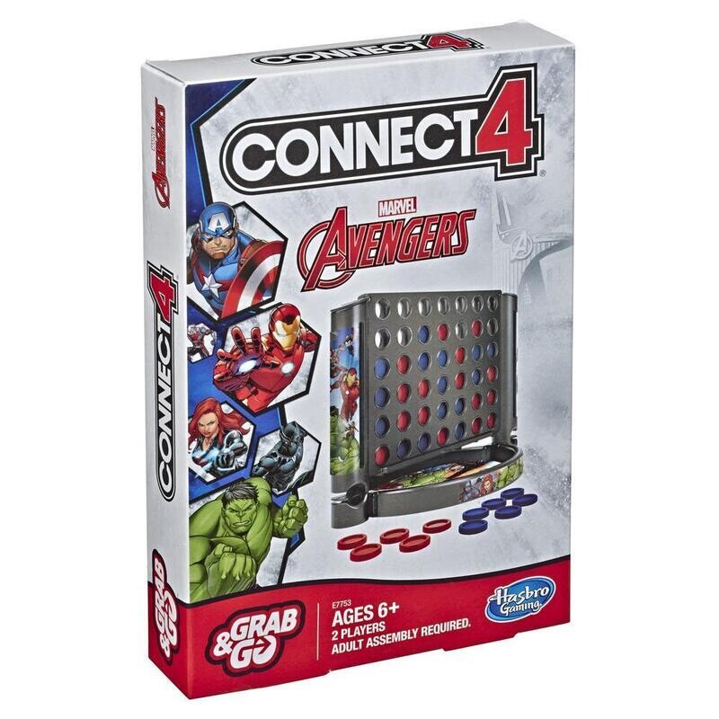 HASBRO AVENGER CONNECT 4 GRAB &amp; GO E7753
