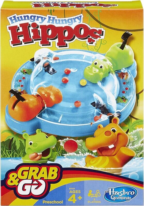 HASBRO HUNGRY HIPPOS GRAB &amp; GO B1001