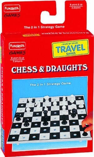 FUNSKOOL CHESS + DRAUGHTS TRAVEL