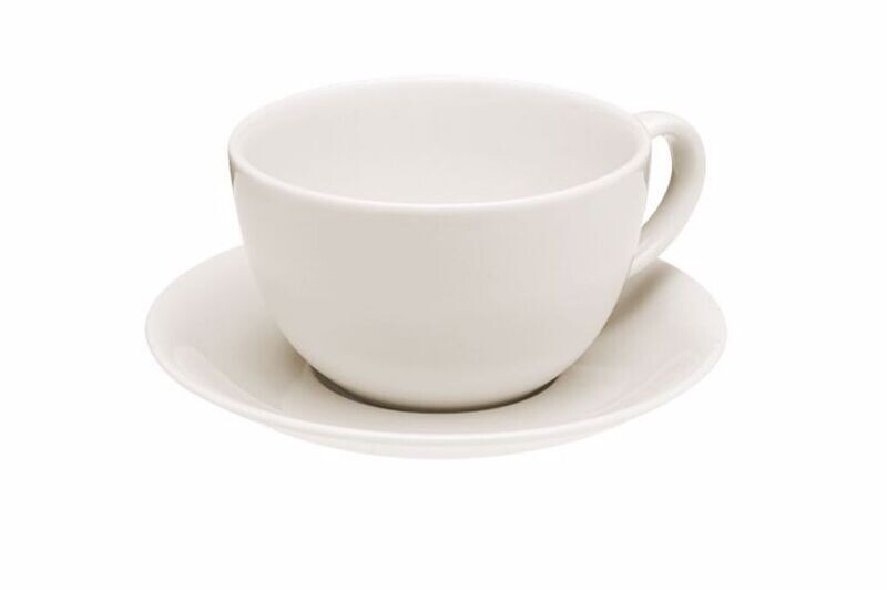 PORLAND ALUMILITE TEA CUP AND SAUCER 000328