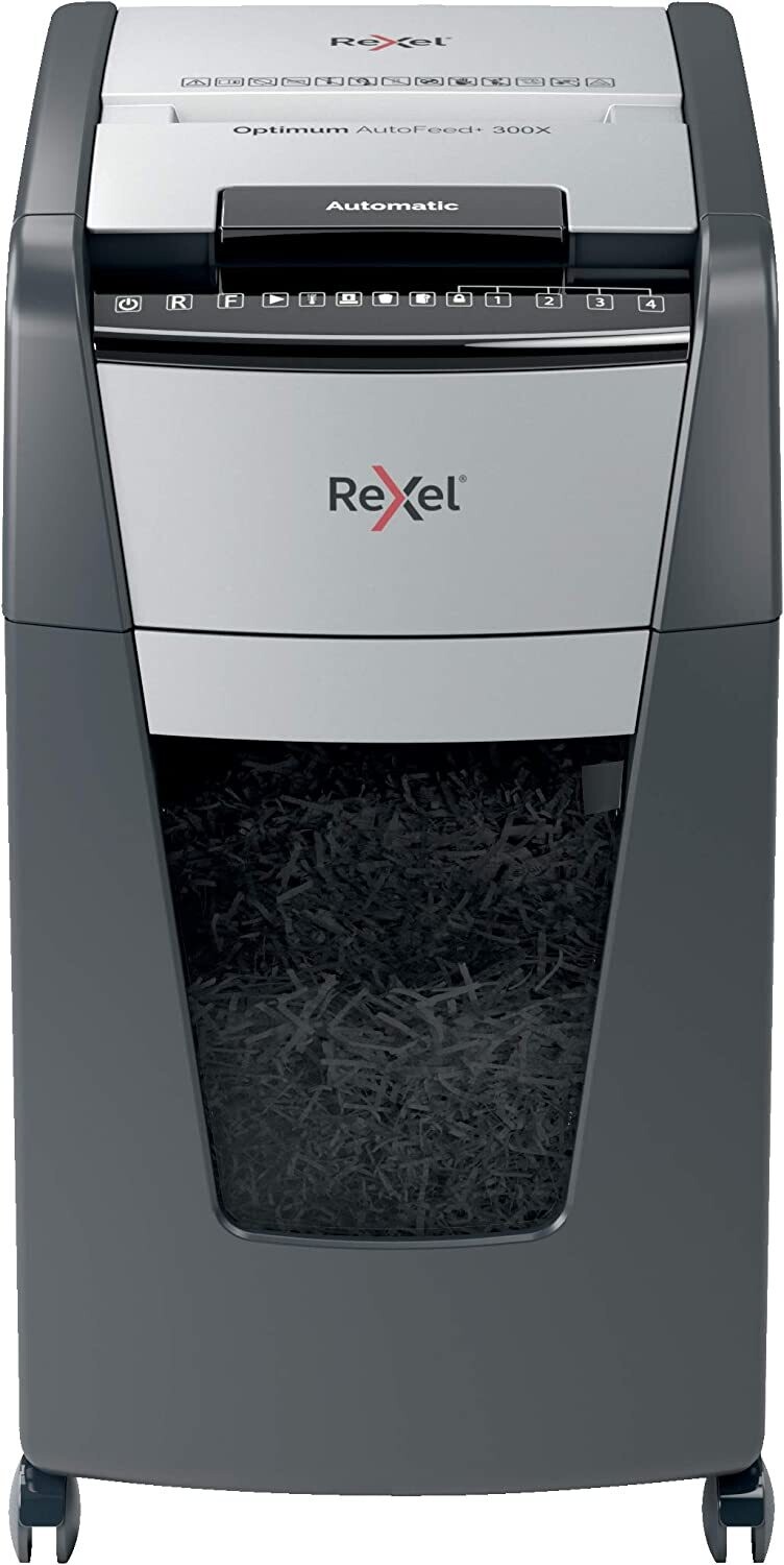 REXEL OPTIMUM AUTOFEED+ 300X PAPER SHREDDER