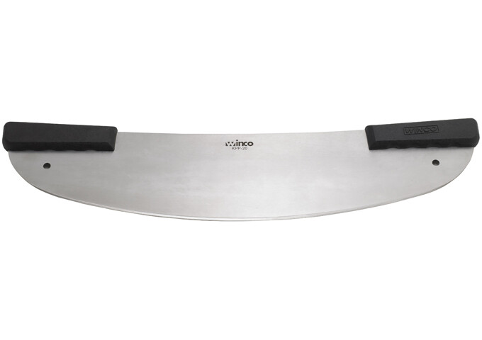 WINCO ROCKER 20&quot; PIZZA KNIFE W/ POLYPROPYLENE HNDL