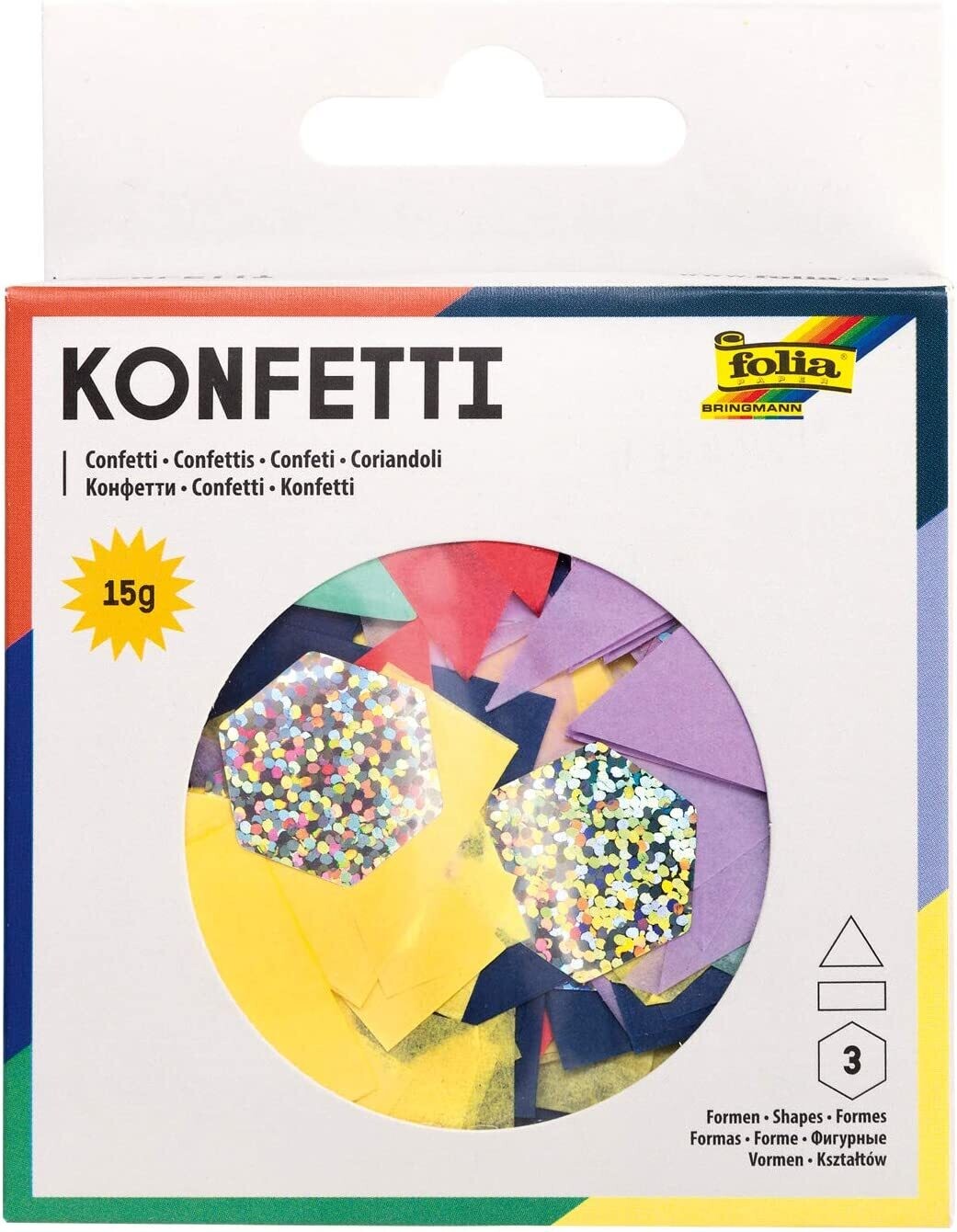 FOLIA CONFETTI SHAPES ASSTD 45203