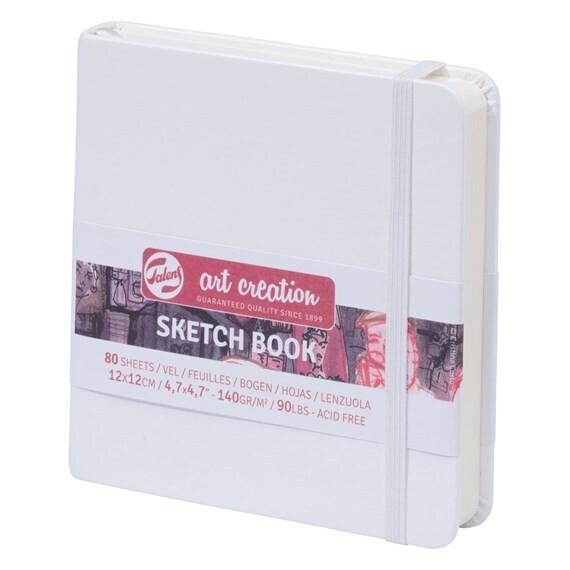ROYAL TALENS 12X12CM WHT SKETCH BOOK 80SHS 140GSM
