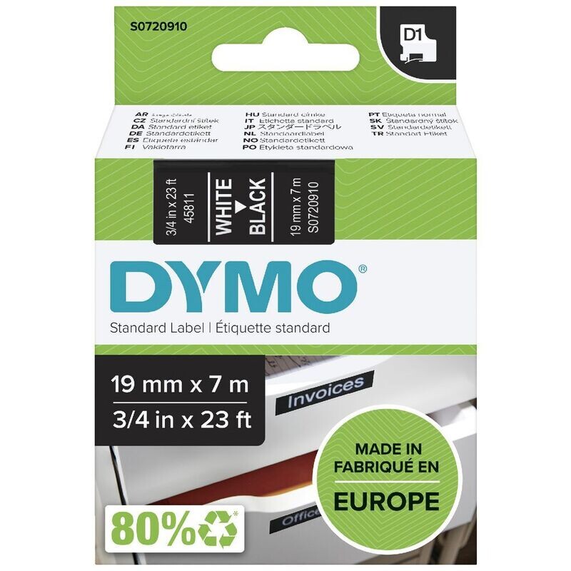 DYMO TAPE 12MMX7M ASSTD COLORS