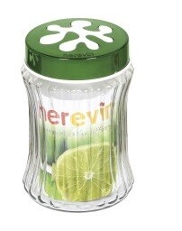 HEREVIN 1.25LIT CANISTER W/STRIPES ASTD 135904-000