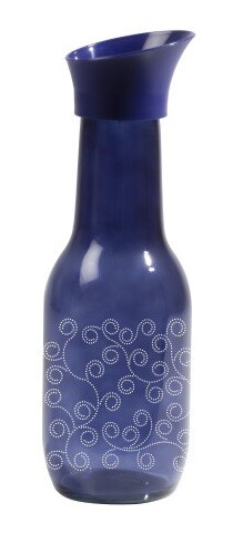 HEREVIN 1LIT CARAF BOTTLE DARK BLUE 111653-070