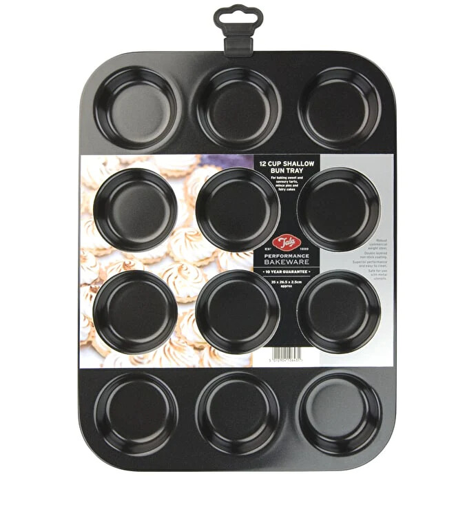 TALA N/S 35X26.5CM 12 CUP SHALLOW BUN TIN 10A10643