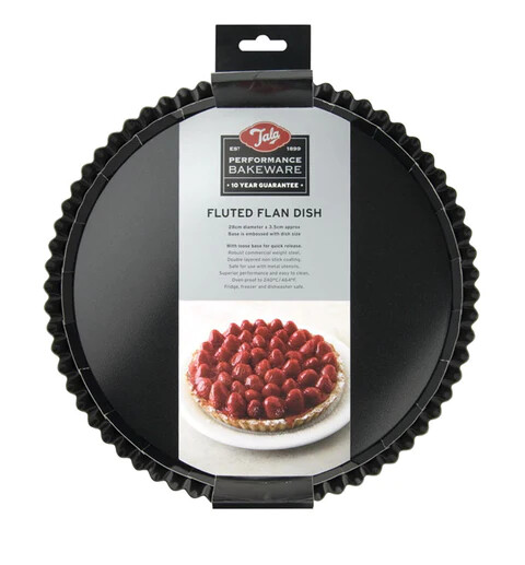 TALA NON STICK 28X3.5CM FLUTED FLAN DISH 10A10682
